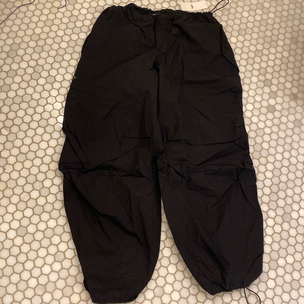 NWT Urban outfitters black parachute pants